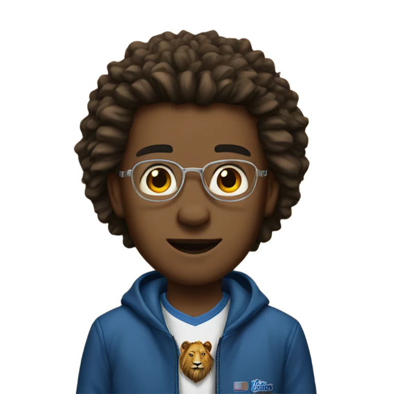 Friend wearing a lions jacket  emoji