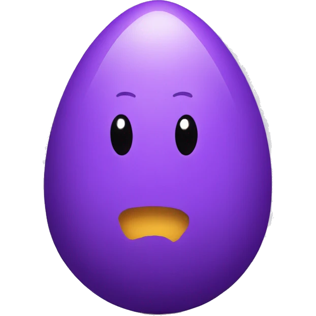 purple egg emoji