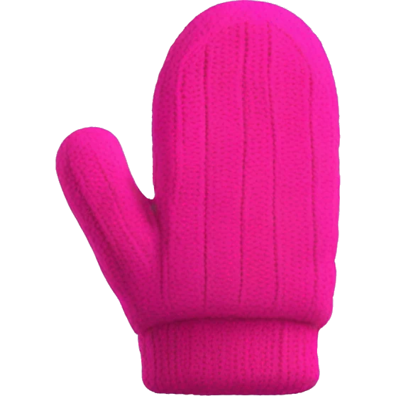 hot pink mittens emoji