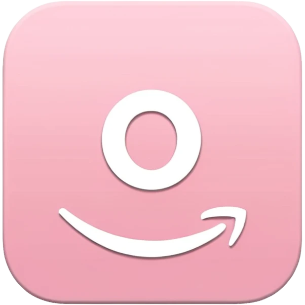 amazon prime video aesthetic logo in pastel pink emoji