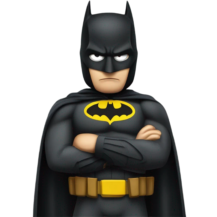 Batman with pistol emoji