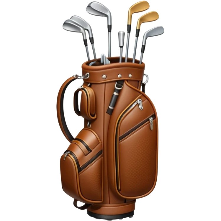 golf bag with clubs emoji