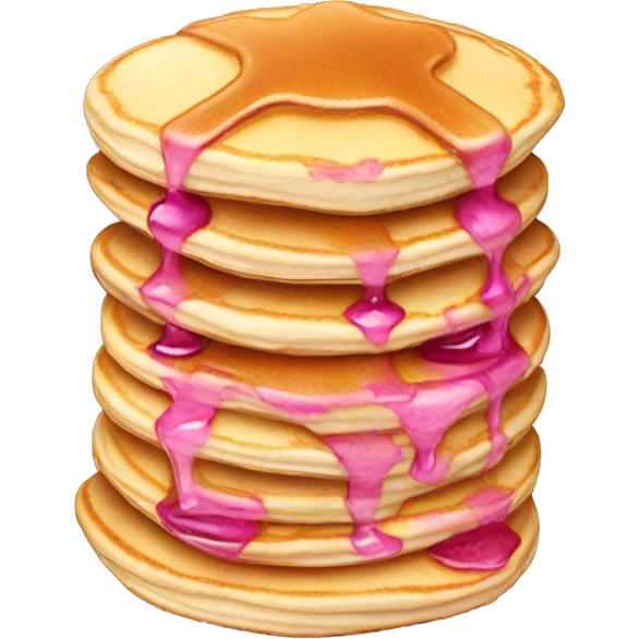 pancakes light pink berry emoji