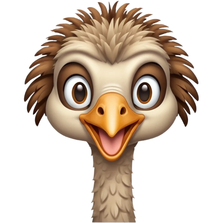 Je voudrais un emoji d'une autruche merci emoji