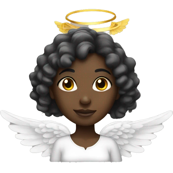 Black Girl angel emoji