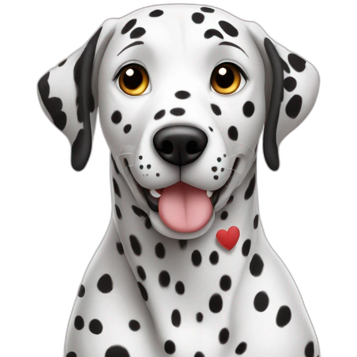 2 dalmatians in love emoji