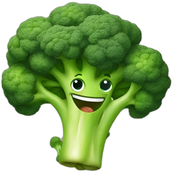 happy broccoli emoji