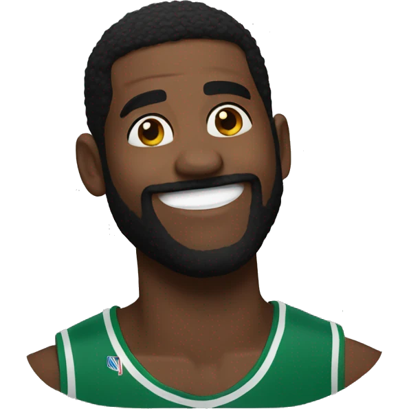 Kyrie smiling  emoji