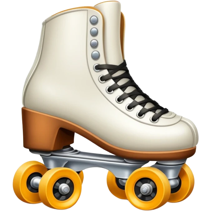 Patines blancos de cuatro ruedas  emoji
