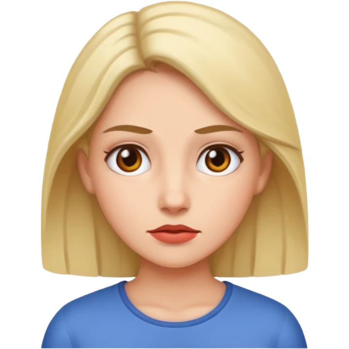 Hesitate woman  emoji