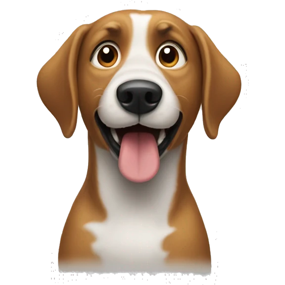 Dog barking a Christmas carol  emoji