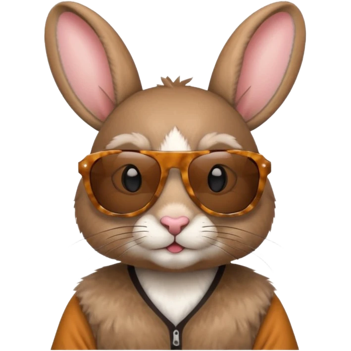 sunglasses rabbit with jersey emoji