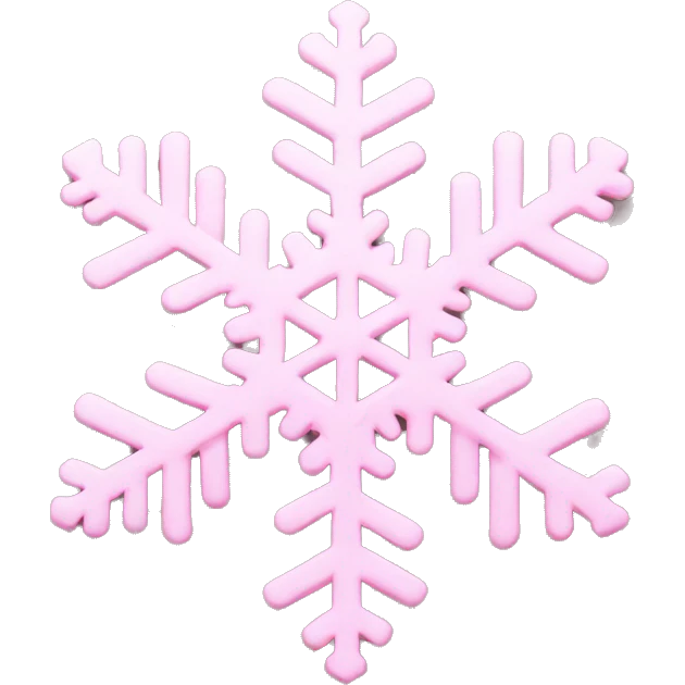 pastel pink snowflake  emoji