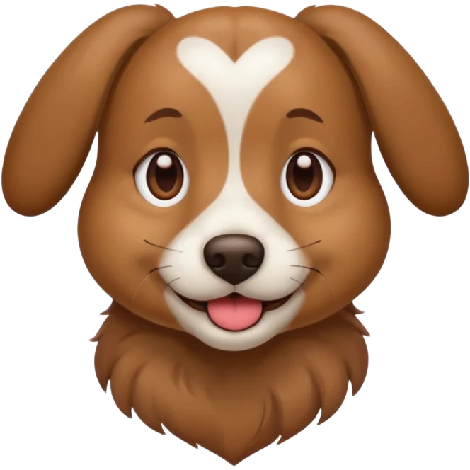 dog with Heart-Eyes Emoji emoji