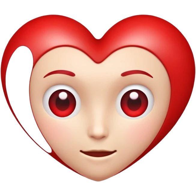 Tête de cœur emoji