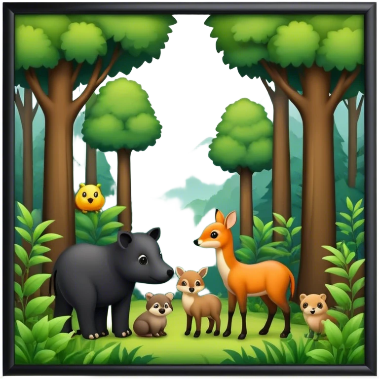 animales del bosque emoji