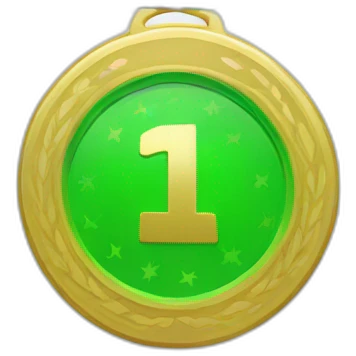 green medal emoji
