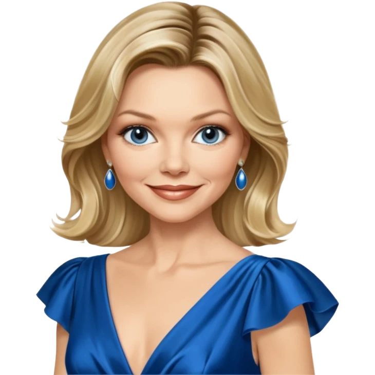 Michelle Pfeiffer blue dress emoji