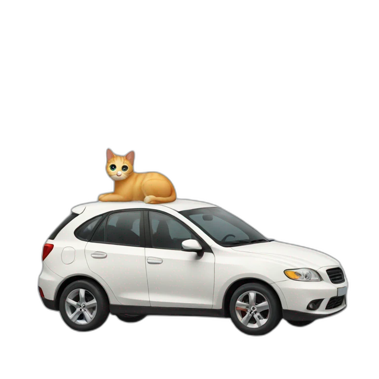 Cat car emoji