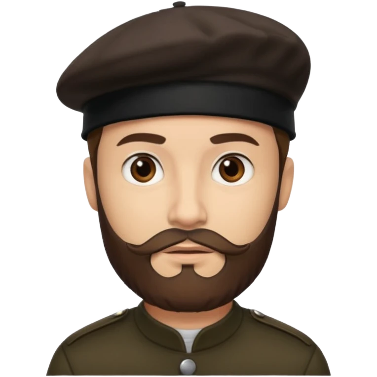 Man with Dark Beret – Brown beard, black beanie.






 emoji