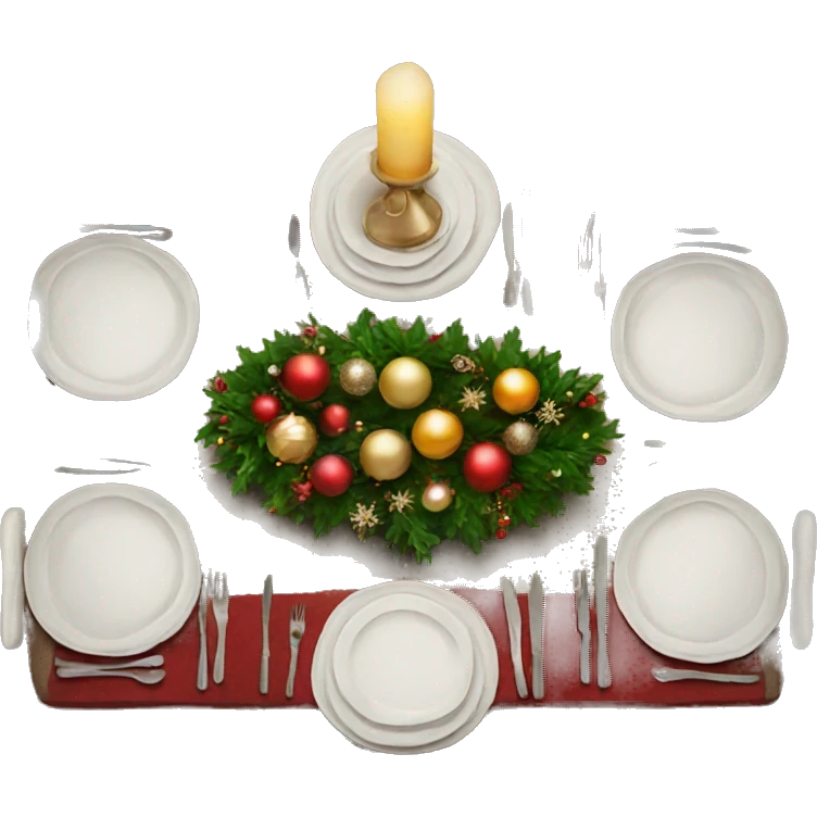 Christmas table emoji