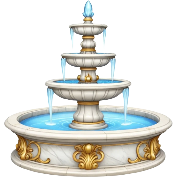 Marble fountain emoji