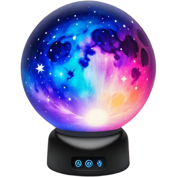 Nightlight GalaxyMoon Lamp emoji