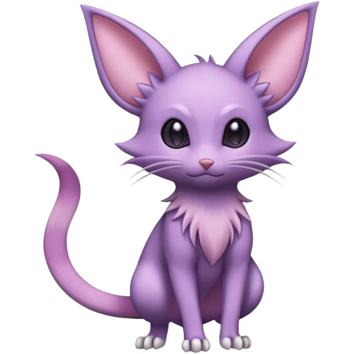 Rattata-Skitty-Espeon-Purrloin-Fakemon-hybrid-creature (full body) emoji