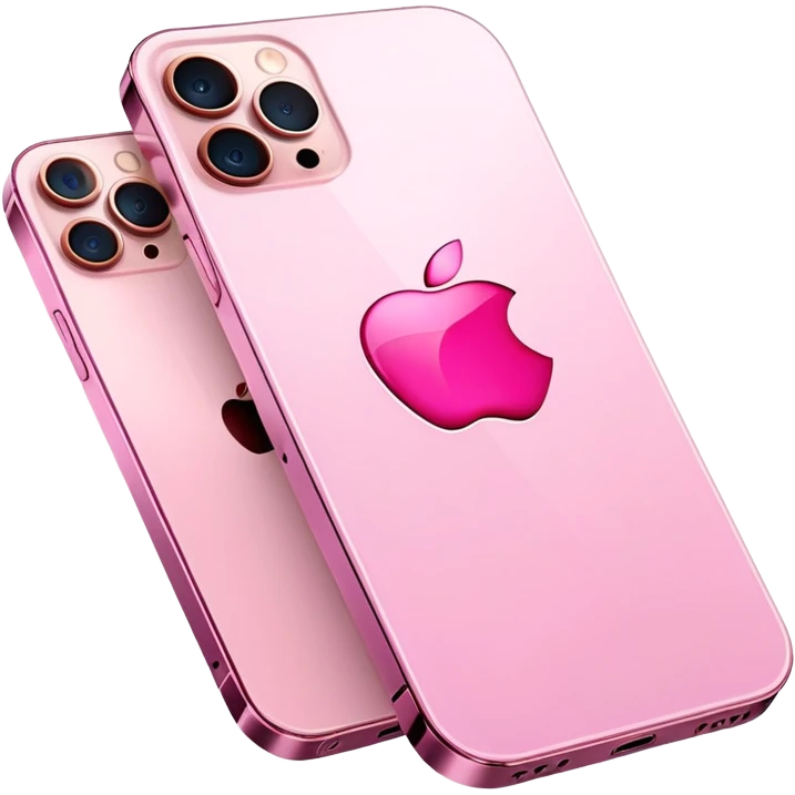 Pink iphone 12 pro max emoji