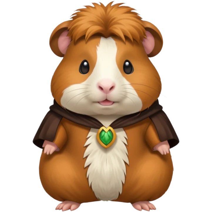 Guinea pig with costume emoji