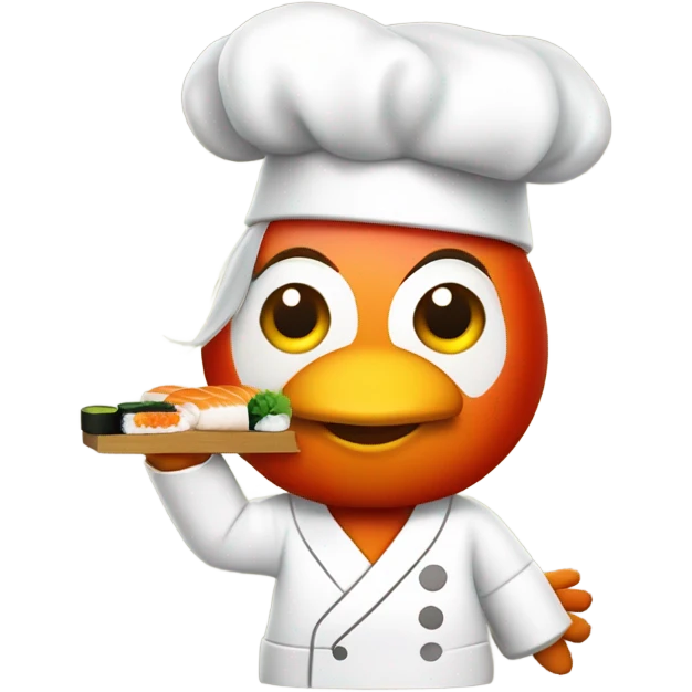 Chicken man sushi emoji