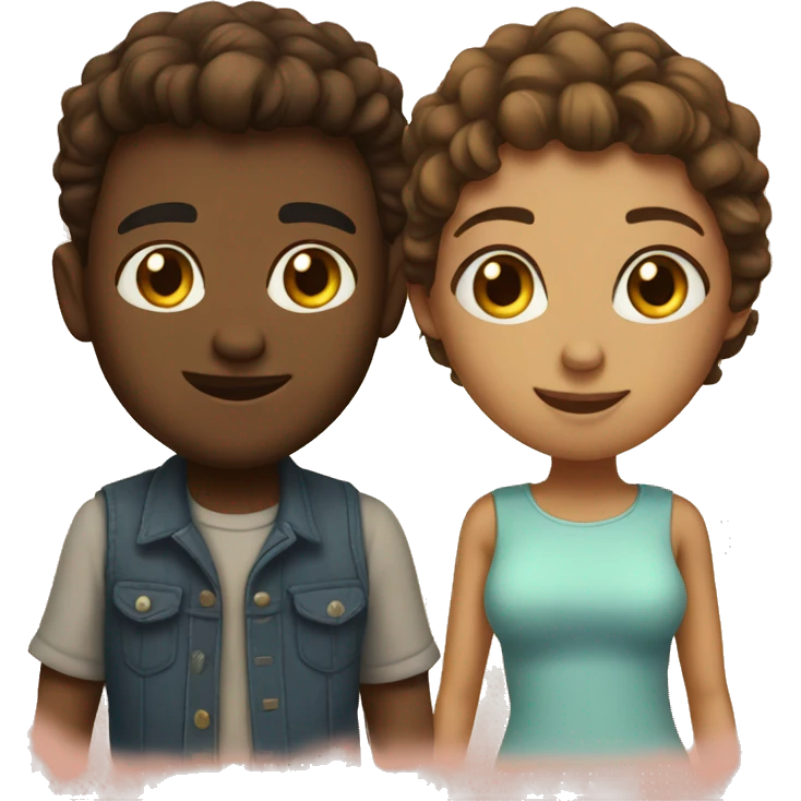 Cute couple  emoji