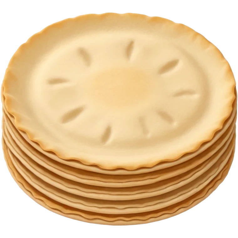 Beige poppadom emoji