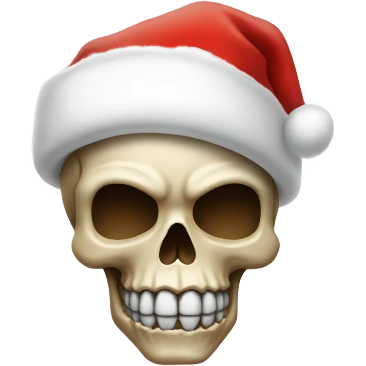 skull with santa hat emoji