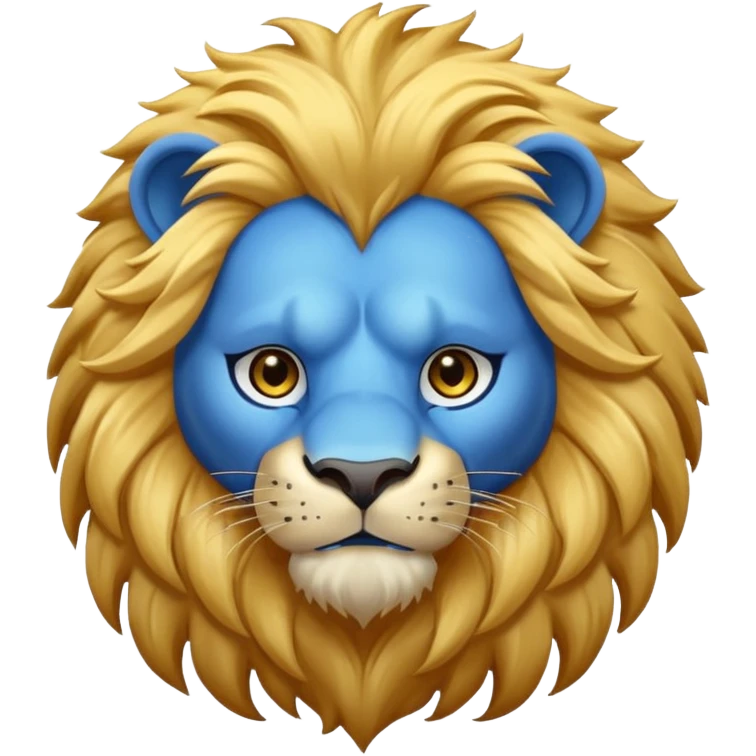blue lion emoji