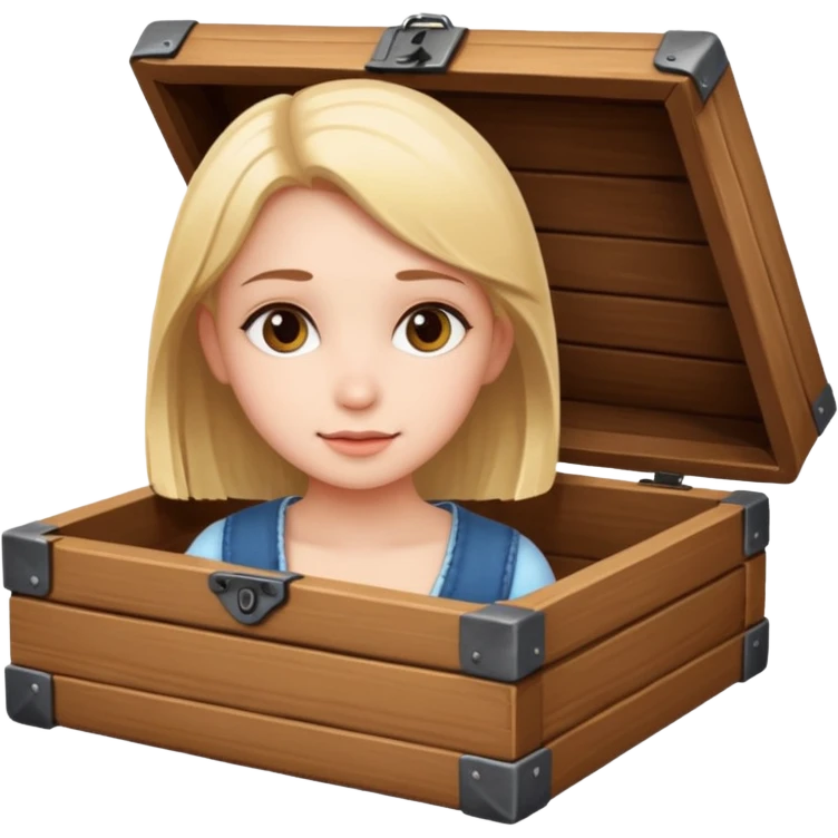 Girl in a little box emoji