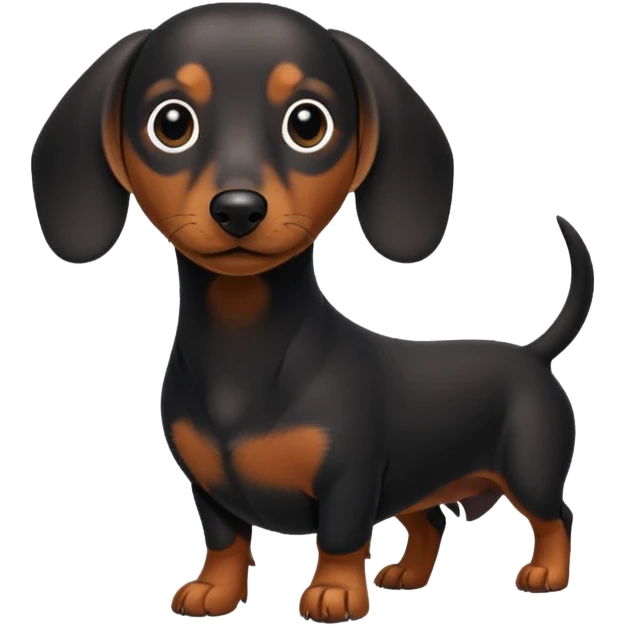 dachsund black emoji