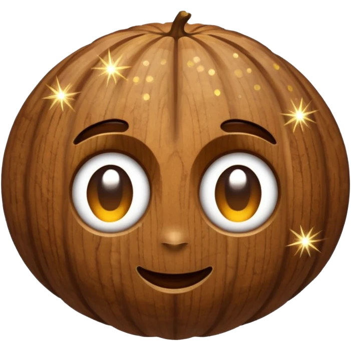 walnut with sparkles emoji