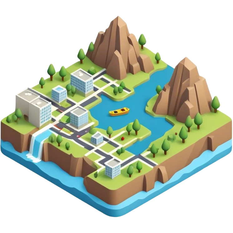 3d-isometric-map emoji