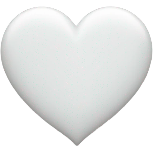 White heart emoji