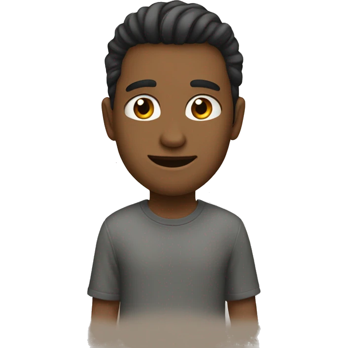 a guy behing a girl emoji