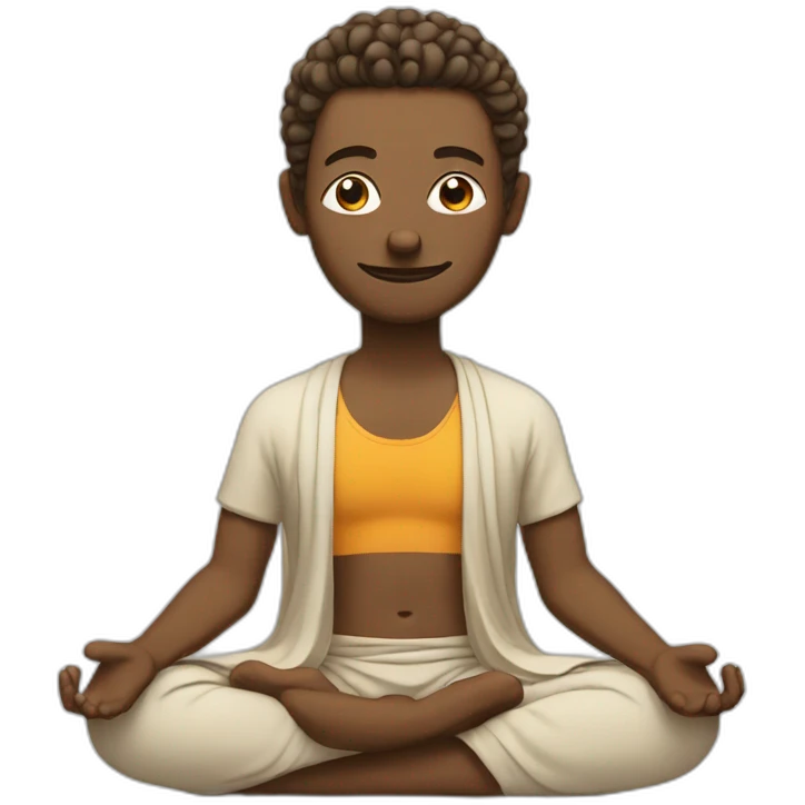 a yogi meditating spiritual and funny.  emoji