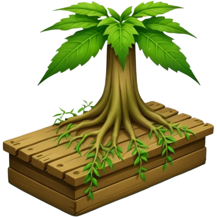 weedy dock with root emoji