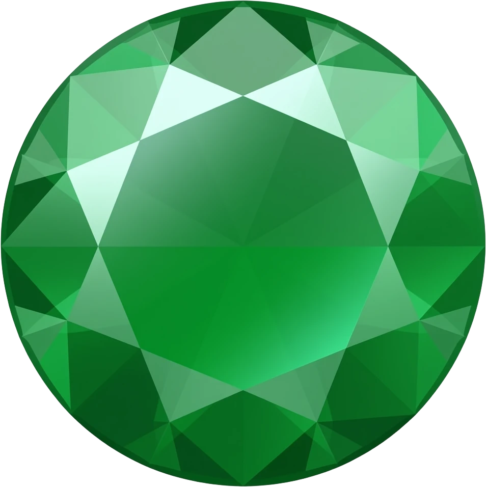 Green emerald emoji