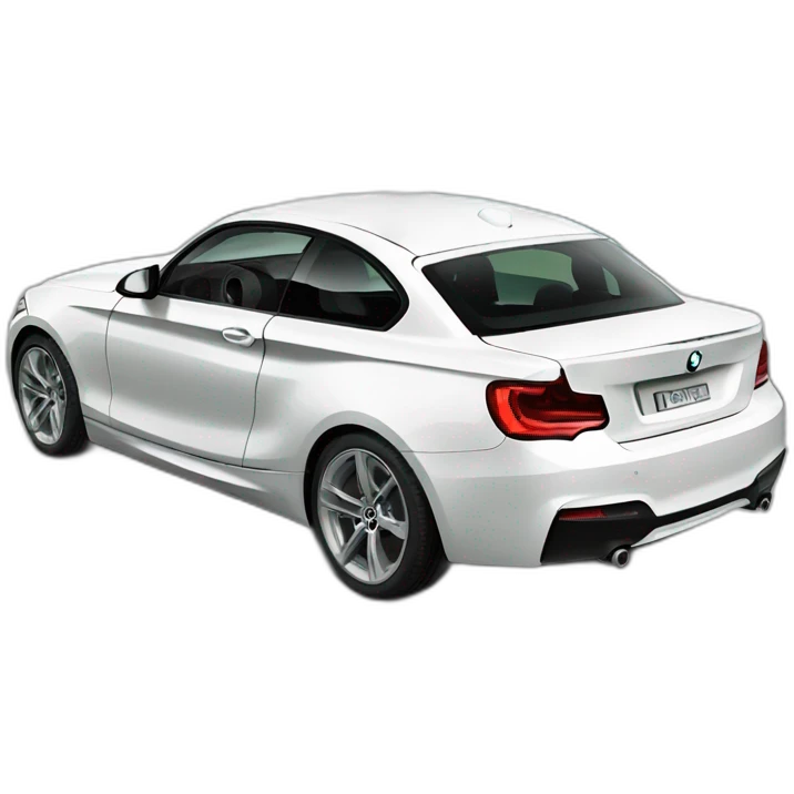 White bmw 1 serise emoji