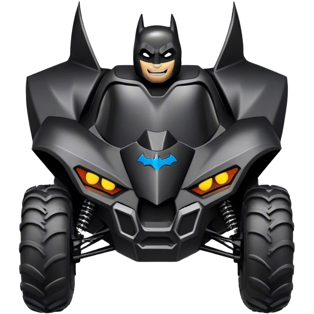 batmobile atv raptor 700 with a smile emoji