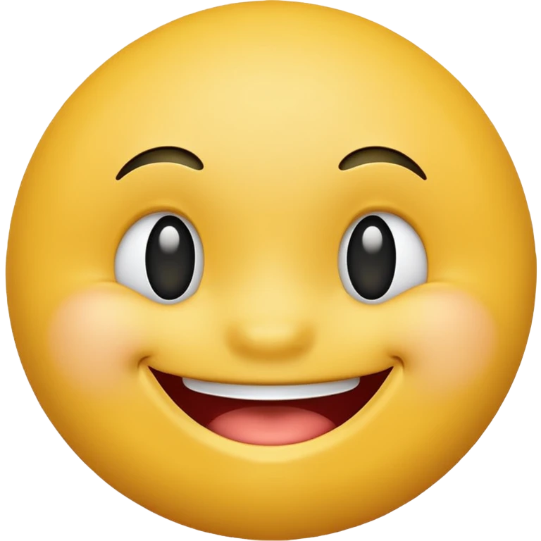 a smiley with a chin emoji