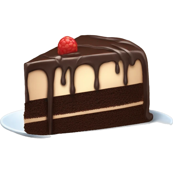 Chocolate cake ( one slice ) cute emoji