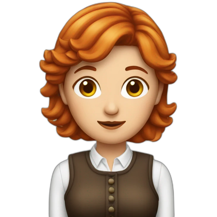 Reife Frau knallrote haare 30 jahre emoji