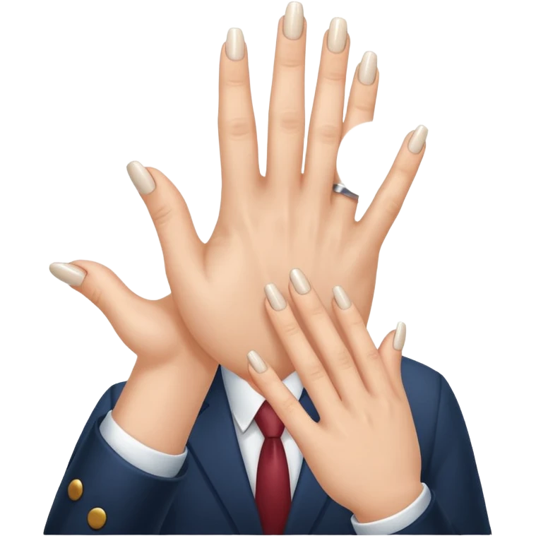business client hand doing ☝️ emoji